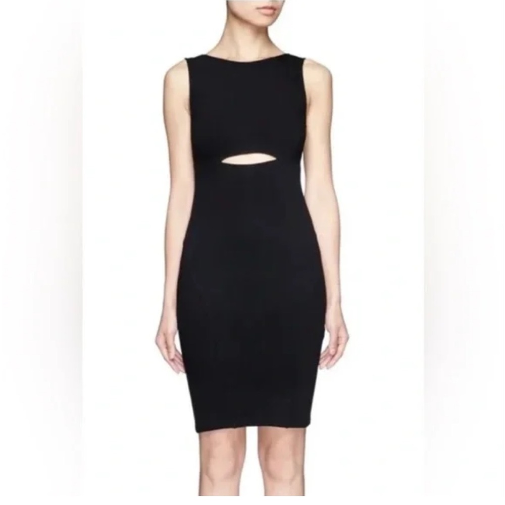 Helmut Lang Bodycon Front Slit Dress Petite 00